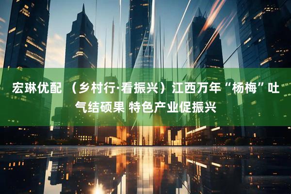 宏琳优配 （乡村行·看振兴）江西万年“杨梅”吐气结硕果 特色产业促振兴