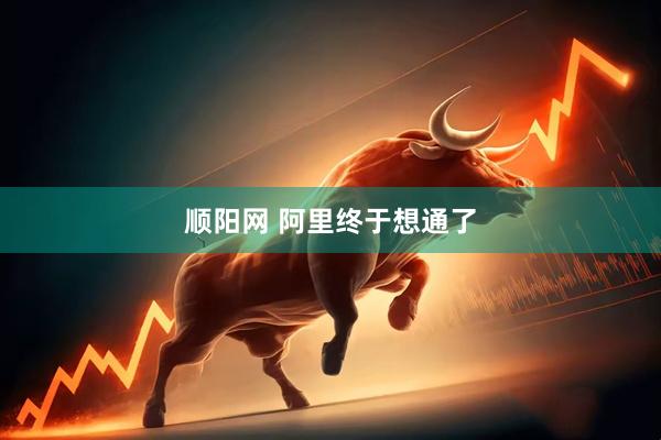 顺阳网 阿里终于想通了