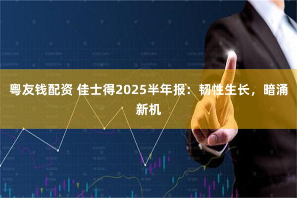 粤友钱配资 佳士得2025半年报：韧性生长，暗涌新机