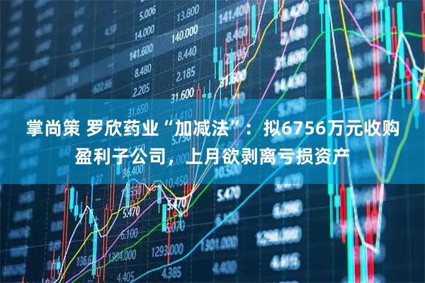 掌尚策 罗欣药业“加减法”：拟6756万元收购盈利子公司，上月欲剥离亏损资产